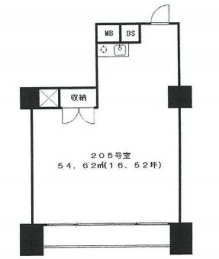 パルムハウス初台 205 間取り図