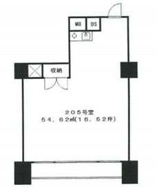 パルムハウス初台 205 間取り図