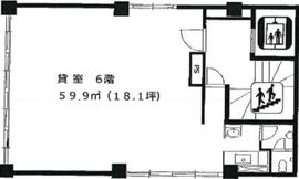 兜町第三ビル 6階 間取り図