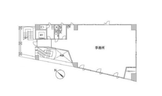 渋谷ふじみビルディング 2階 間取り図