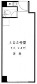 ライオネス浜松町 402 間取り図