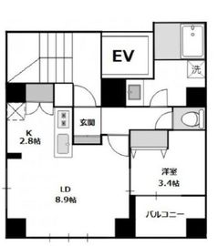 アーバン箱崎(SOHO) 10階 間取り図
