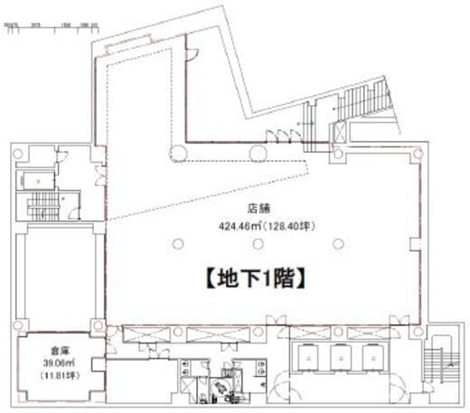 北青山吉川ビル B1階 間取り図
