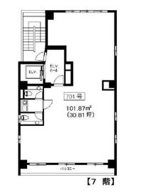 Oak6 701 間取り図