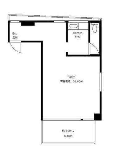 タートルストーン青山ビル 3階B 間取り図