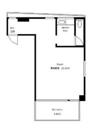 タートルストーン青山ビル 3階B 間取り図