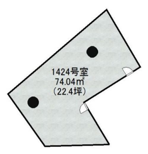 新大宗ビル2号館 1424 間取り図