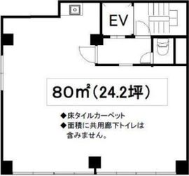 章山堂ビル 2階 間取り図