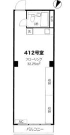 プリメーラ道玄坂 412 間取り図
