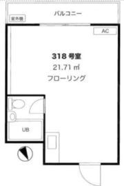 プリメーラ道玄坂 318 間取り図