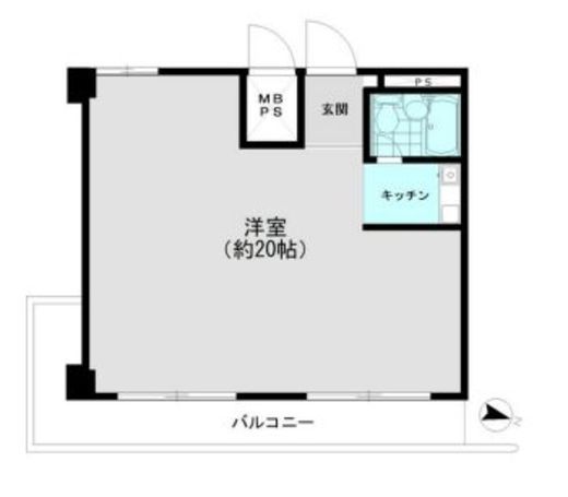 プリメーラ道玄坂 801 間取り図