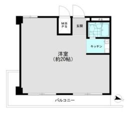 プリメーラ道玄坂 801 間取り図