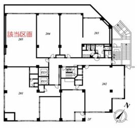 麻布パークサイドビル 205 間取り図