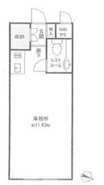 代々木シティホームズ 8階 間取り図