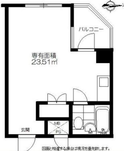 ヴィラパルテノン 3階A 間取り図