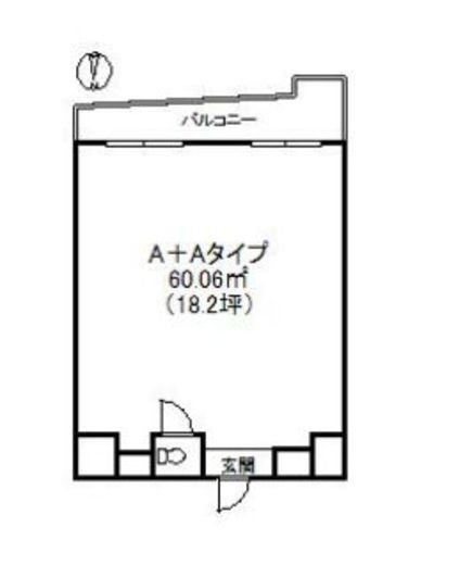 千駄ヶ谷ホリタン AAタイプ 間取り図