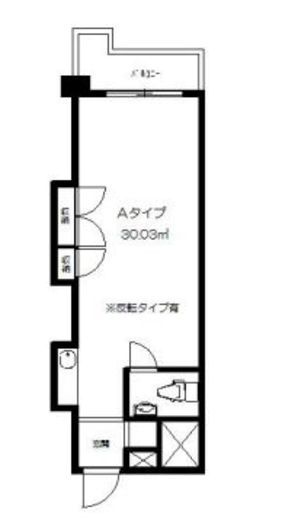 千駄ヶ谷ホリタン 308 間取り図