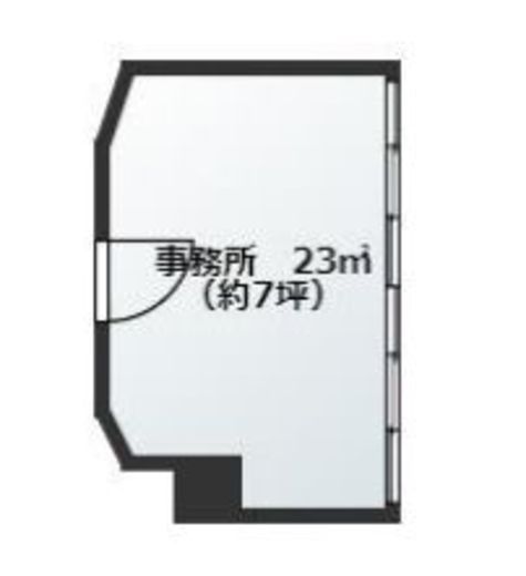 チャリ千駄ヶ谷 610 間取り図
