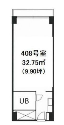 ニュー千駄ヶ谷マンション 408 間取り図