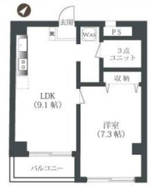 アルカディア表参道 205 間取り図