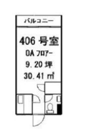 東京セントラル表参道 406 間取り図