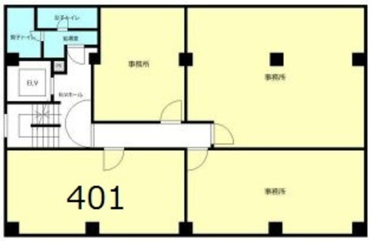井門八重洲通りビル 401 間取り図