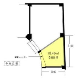 原宿ル･ポンテビル B1階A-2 間取り図