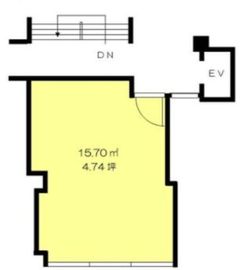 原宿ル･ポンテビル 4階E6 間取り図