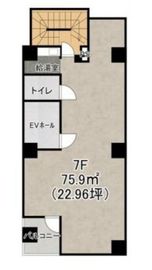 渋谷三丁目TRビル 7階 間取り図
