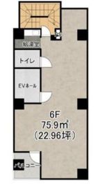 渋谷三丁目TRビル 6階 間取り図