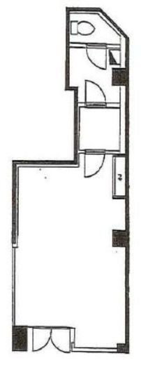 コクサイビル 1階B(A館) 間取り図