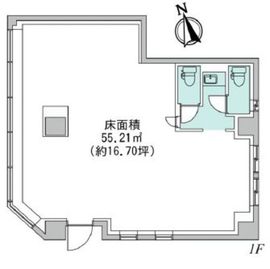 YAK恵比寿南 1階 間取り図