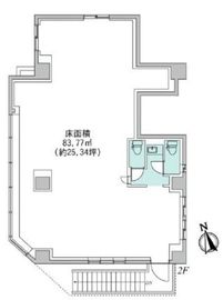 YAK恵比寿南 2階 間取り図