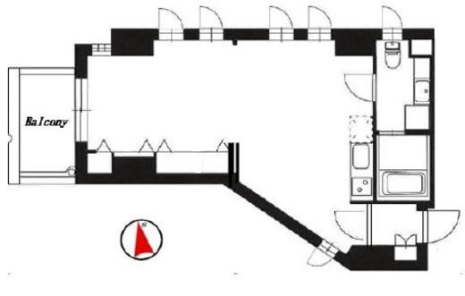 フェリーチェ恵比寿(SOHO) 302 間取り図