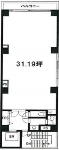 伊達志めビル 6階 間取り図