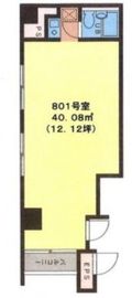 セントラル渋谷246 801 間取り図