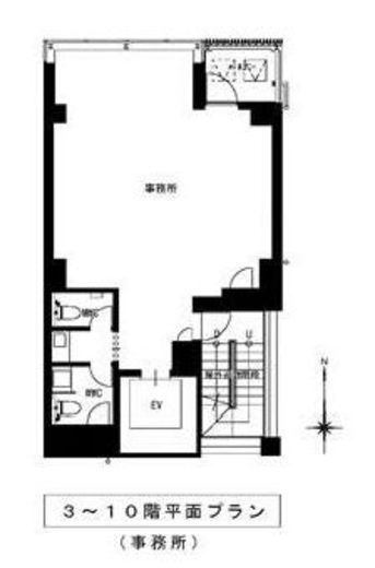 ベルグランツ神田神保町ビル 3階 間取り図