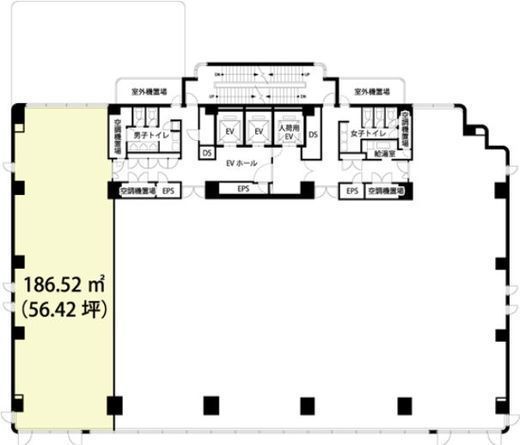 BPRプレイス神谷町 5階A 間取り図