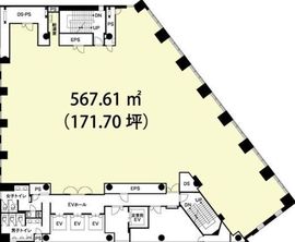 ルオーゴ汐留 8階 間取り図