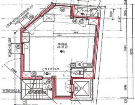 石田ビル東神田 6階 間取り図