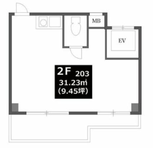 代官山眺めのいい家（店舗・事務所） 203 間取り図