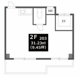 代官山眺めのいい家（店舗・事務所） 203 間取り図