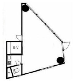 かどやビル 501 間取り図