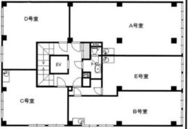 八重洲五の五ビル 4階A 間取り図