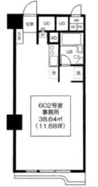 ニュー渋谷コーポラス 602 間取り図