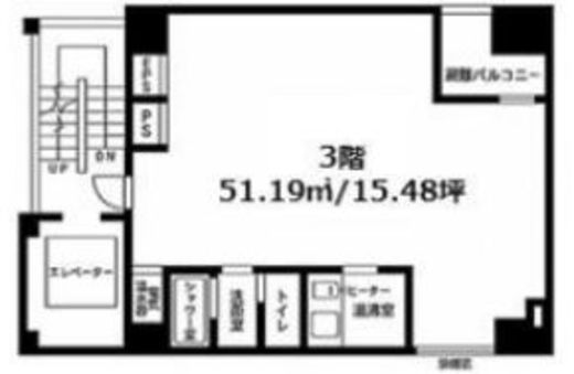 八重洲境井ビル 3階 間取り図