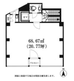 広尾宮田ビル 4階 間取り図