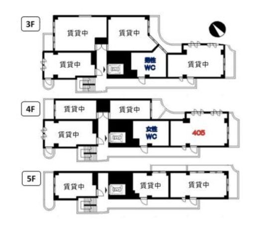 インペリアル六本木2号館 405 間取り図