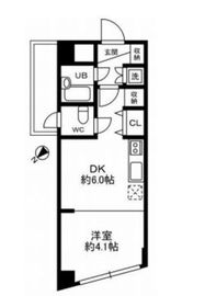 グランメール六本木 406 間取り図