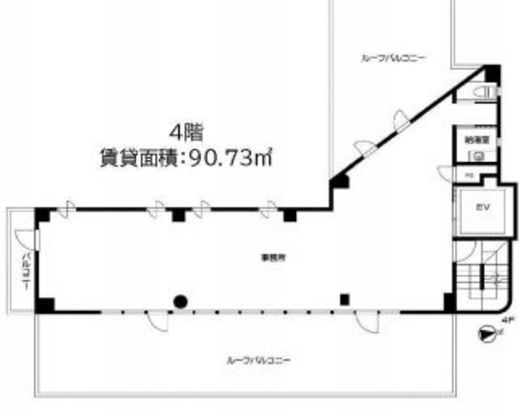 センチュリオン六本木タワー 4階 間取り図